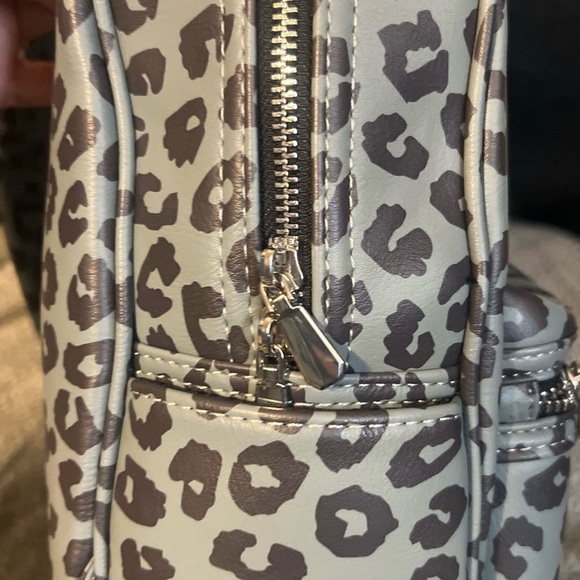 Disney Gray Leopard Print Backpack with Mickey Mouse - Picture 4 of 6